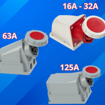 Ổ CẮM GẮN NỔI CÔNG NGHIỆP IP67 PCE