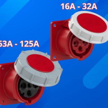 Ổ CẮM ÂM NGHIÊNG CÔNG NGHIỆP IP67 PCE