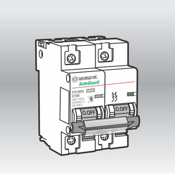 Cầu Dao MCB 2P 10kA dòng định mức 80-100-125A Vanlock
