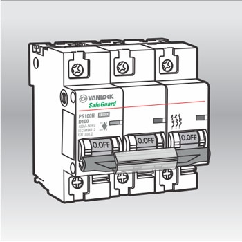 Cầu Dao MCB 3P 10kA dòng định mức 80-100-125A Vanlock