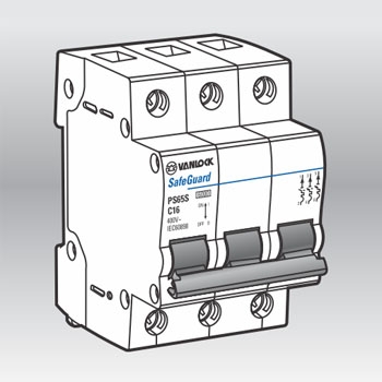 Cầu Dao MCB 3P 6kA dòng định mức 6-63A Vanlock (Sino)