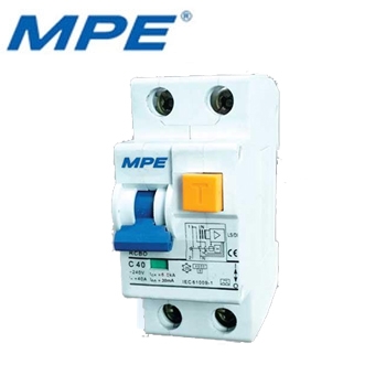 Cầu Dao RCBO 2P 6kA Qúa Tải, Ngắn Mạch dòng rò 30mA MPE