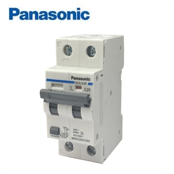 Cầu Dao RCBO 2P 6kA Qúa Tải, Ngắn Mạch dòng rò 30mmA PANASONIC (Mới 100%)