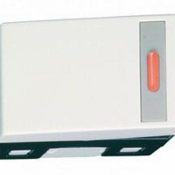 Công Tắc D 2 Tiếp Điểm  màu Trắng Có đèn báo 20A Refina 5533-7SW