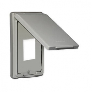 Mặt và đế nổi dùng cho 3 thiết bị có nắp che mưa IP55 Panasonic Wide Series WEG8973SW-VN