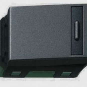 Công tắc B 1 Chiều REFINA Màu Đen Ánh Kim 55317MB